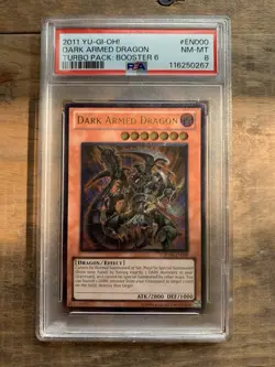 Yu-Gi-Oh! Dark Armed Dragon (UTR) TU06-EN000 Turbo Pack Six Graded PSA 8 - Image 1