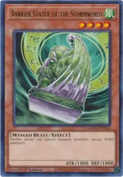 Yugioh! Barrier Statue of the Stormwinds - MAGO-EN114 - Rare - 1st Edition Near - Image 1
