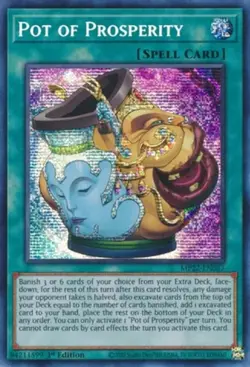 Yugioh! MP Pot of Prosperity - MP22-EN037 - Prismatic Secret Rare - 1st Edition - Image 1