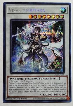 Yugioh Visas Amritara MP24-EN098 Prismatic Secret Rare 1st Edition - Image 1