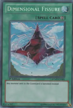 Yugioh! MP Dimensional Fissure - RYMP-EN081 - Secret Rare - 1st Edition Moderate - Image 1