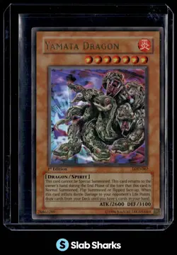 2003 YU-GI-OH! LEGACY OF DARKNESS 1ST EDITION #LOD-067 YAMATA DRAGON NEAR MINT - Image 1