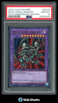 2023 YU-GI-OH! METAL RAIDERS 25TH ANNIVERSARY ENGLISH BLACK SKULL DRAGON PSA 10 - Image 1