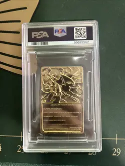 1999 BURGER KING POKEMON GOLD CARDS CHARIZARD PSA 5 - Image 2