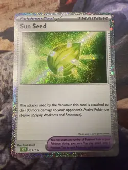 Sun Seed 027/034 Trading Card Game Classic Holo - Image 1