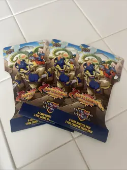 3x PACKS Neopets Battledome Trading Card Game Champions of Meridell - Image 1