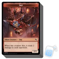 10 pcs IMP TOKEN (007) Murders At Karlov Manor MKM Magic MTG MINT CARD - Image 1