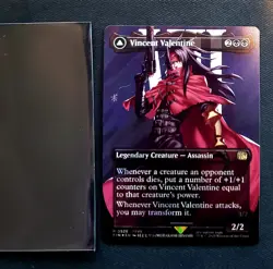 MTG Final Fantasy Vincent Valentine Borderless Surge Foil Card #528 Mint 🔥 - Image 1