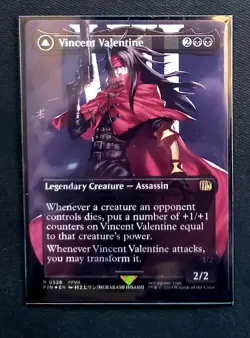 MTG Final Fantasy Vincent Valentine Borderless Surge Foil Card #528 Mint 🔥 - Image 3