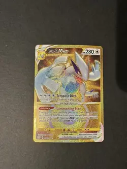 Lugia VSTAR 211/195 Silver Tempest Gold Secret Rare Pokemon Card TCG NM - Image 1