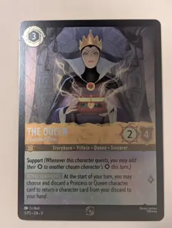 Disney Lorcana The Queen Conceited Ruler Fabled Promo Card 3/P3 Foil - Image 1