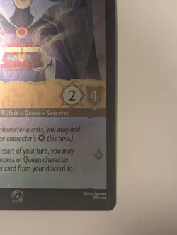 Disney Lorcana The Queen Conceited Ruler Fabled Promo Card 3/P3 Foil - Image 2
