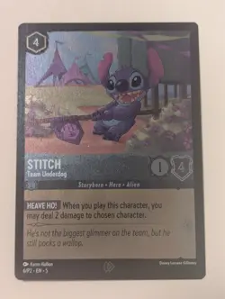 Stitch - Team Underdog - Promo - Disney Lorcana Promo Cards - 6 - NM - Foil - Image 1