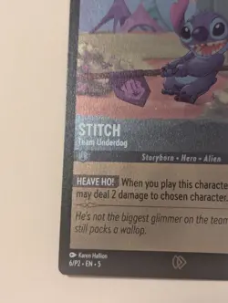 Stitch - Team Underdog - Promo - Disney Lorcana Promo Cards - 6 - NM - Foil - Image 3