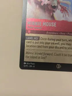 Lorcana Minnie Mouse Pirate Lookout 12/P2 Cold Foil Disney Lorcana Promo Cards - Image 3