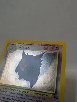 Pokemon TCG Gengar Vintage FOSSIL HOLO card holo rare 5/62 lp - Image 2
