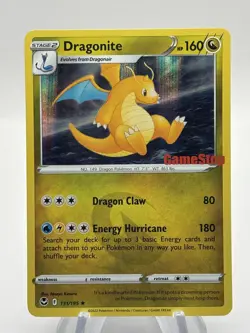 Dragonite 131/195 GameStop Promo Sword & Shield Silver Tempest Pokemon Card - Image 1