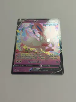 Sylveon V 074/203 ULTRA RARE SWSH Evolving Skies Pokemon Card NM Holo 2021 - Image 4