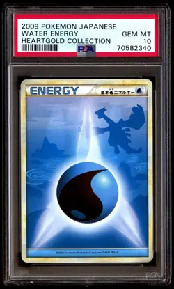 PSA 10 Gem Mint Water Energy Heartgold Collection 2009 Japanese Card Graded - Image 1