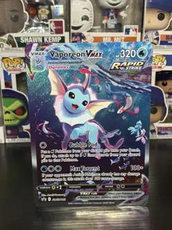 Pokemon TCG Sword & Shield - Vaporeon VMAX Jumbo #SWSH182 - Promo Card I1 - Image 1