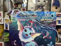 Pokemon TCG Sword & Shield - Vaporeon VMAX Jumbo #SWSH182 - Promo Card I1 - Image 2