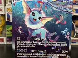 Pokemon TCG Sword & Shield - Vaporeon VMAX Jumbo #SWSH182 - Promo Card I1 - Image 3