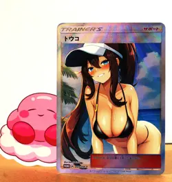 Pokegirl Hentai sexy Card - Hilda (Touko) - Fan card ʘʘ waifu - Image 3
