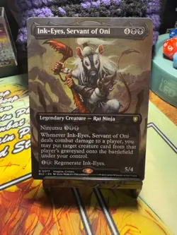 Ink-Eyes, Servant of Oni (Borderless) Commander: Bloomburrow (Non-Foil), #077 - Image 1