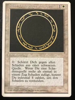 4th Edition Circle Of Protection White GERMAN FWB NM- MTG Magic The Gathering - Image 1
