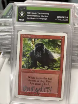 1994 MTG 9 Kird Ape Signed By Ken Meyer Jr. Revised Edition - Image 1