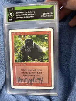 1994 MTG 9 Kird Ape Signed By Ken Meyer Jr. Revised Edition - Image 2