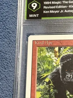 1994 MTG 9 Kird Ape Signed By Ken Meyer Jr. Revised Edition - Image 4