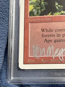1994 MTG 9 Kird Ape Signed By Ken Meyer Jr. Revised Edition - Image 5