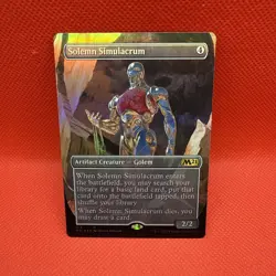 Solemn Simulacrum - FOIL Borderless Alternate Art - MTG Core Set 2021 - NM - Image 1