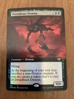 Dreadfeast Demon Extended Art Foil - MTG - Innistrad: Crimson Vow - Image 1