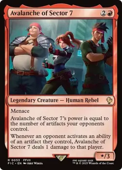 Avalanche of Sector 7 Commander: Final Fantasy MTG Magic The Gathering - Image 1