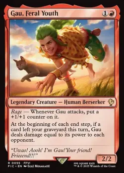Gau, Feral Youth Commander: Final Fantasy MTG Magic the Gathering - Image 1