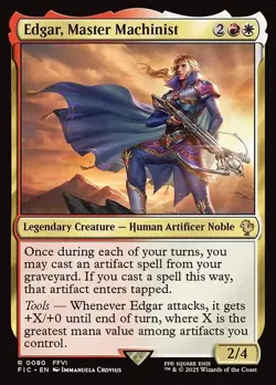 Edgar, Master Machinist Commander: Final Fantasy MTG Magic the Gathering - Image 1