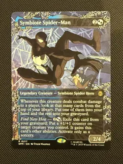 Symbiote Spider-Man (Borderless) Non- Foil R Marvel's Spider-Man 217 NM - Image 1