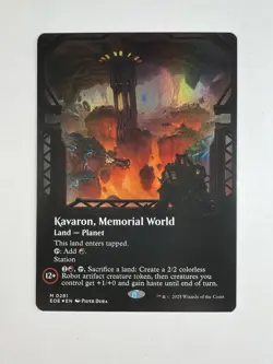 Kavaron, Memorial World (Borderless) MTG Edge of Eternities Foil - Image 1