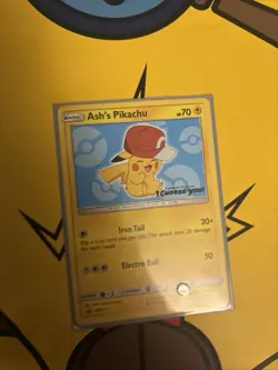 Ash's Pikachu SM108 Pokemon 'I Choose You' Black Star Movie Promo - Image 1