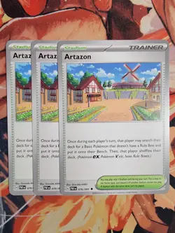 Pokemon TCG Artazon Scarlet & Violet: Paldean Fates 076/091 Lot Of 3 - Image 1