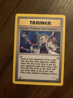 Pokemon TCG Imposter Professor Oak’s Invention 94/105 Rare Neo Destiny NM - Image 1