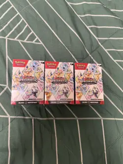 LOT OF 3 x Pokemon Scarlet & Violet Prismatic Evolutions Booster Bundle SEALED - Image 1