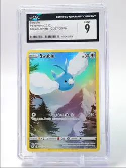SWABLU 2023 POKEMON SWSH CROWN ZENITH GALARIAN HOLO RARE MINT CGC 9 Q1282 - Image 1