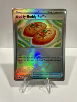 POKEMON BUDDY-BUDDY PUFFIN 101/131 Poke Ball PRISMATIC EVOLUTIONS Reverse Holo - Image 1