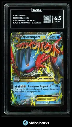 2013 POKEMON XY PROMOS #XY87 MEGA SWAMPERT ULTRA RARE TAG 6.5 - Image 1