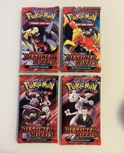 *quantity 4 = ART SET!* Pokemon DESTINED RIVALS Booster Pack (Random Art) SEALED - Image 1