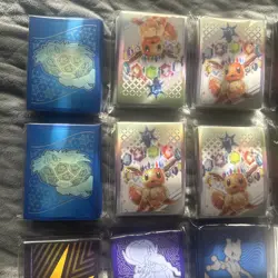 Pokemon TCG ETB Card Sleeves Lot of 23 Sealed - Prismatic origins GO And More! - Image 2