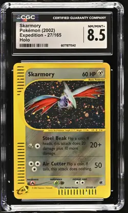 CGC 8.5 Skarmory 2002 Expedition 27/165 Holo Pokemon Card - Image 1